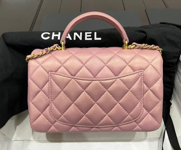 CHANEL HANDLE HỒNG TÍM PEARLY Code 31 USED ĐẸP