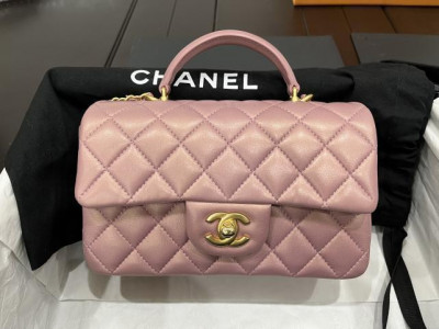 CHANEL HANDLE HỒNG TÍM PEARLY Code 31 USED ĐẸP