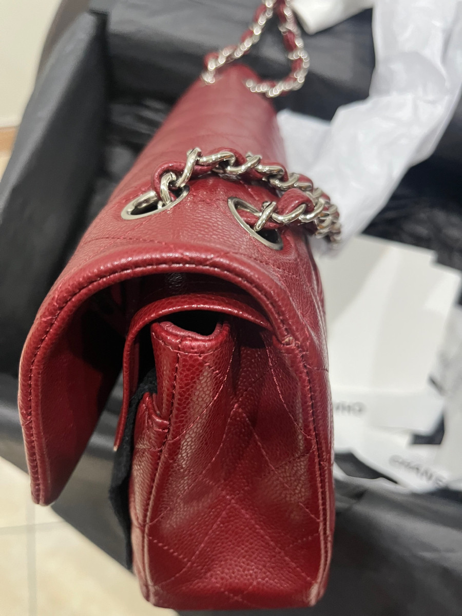 CHANEL CLASSIC M BURGUNDY CODE 30