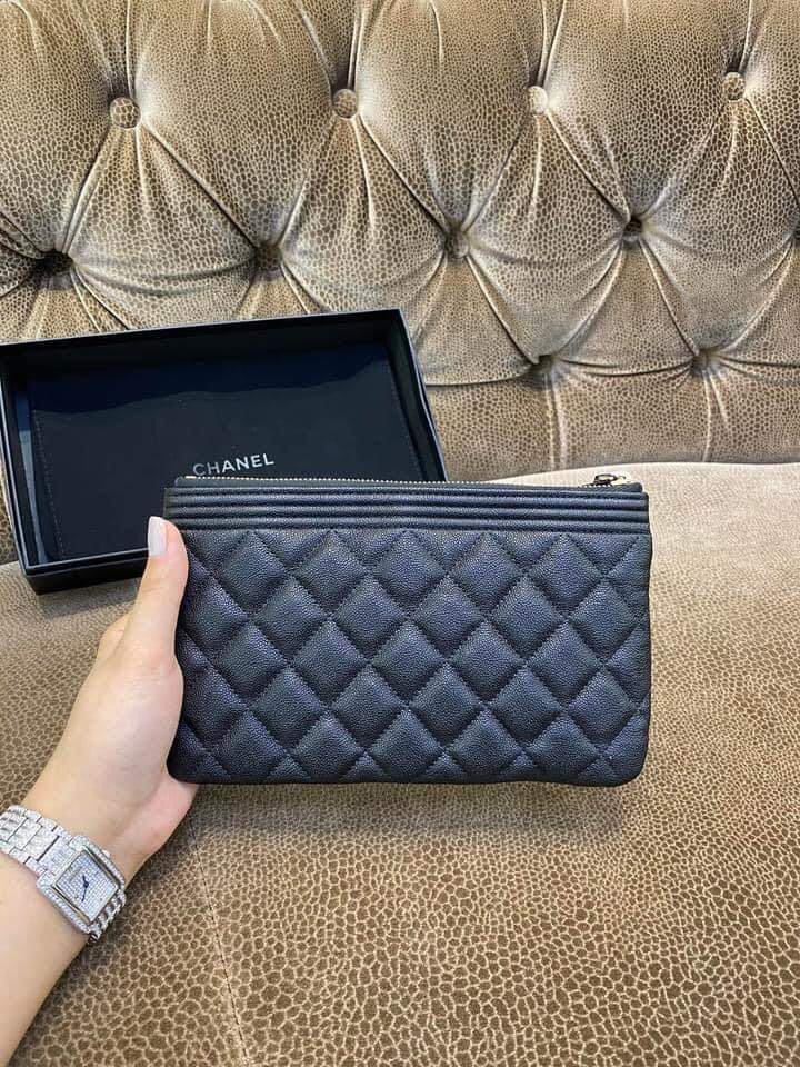 Chanel boy clutch