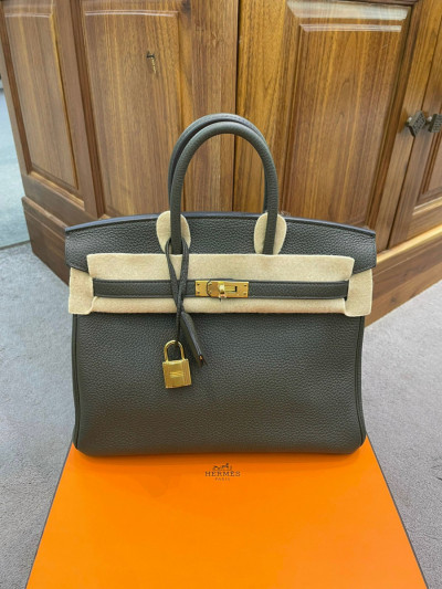 Hermès Birkin 25 Vert de Gris Togo Gold Hardware