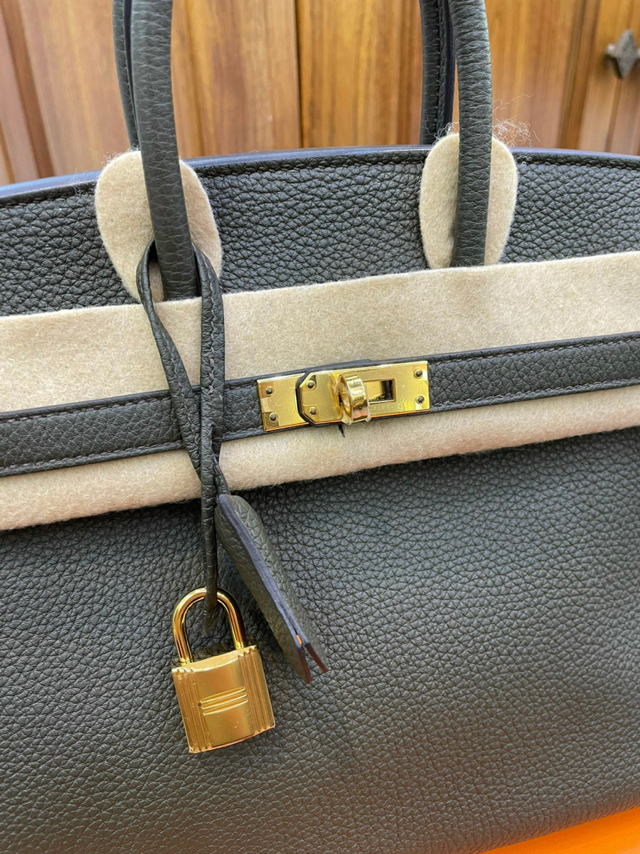 Hermes Birkin 25 Vert de Gris Togo Gold Hardware