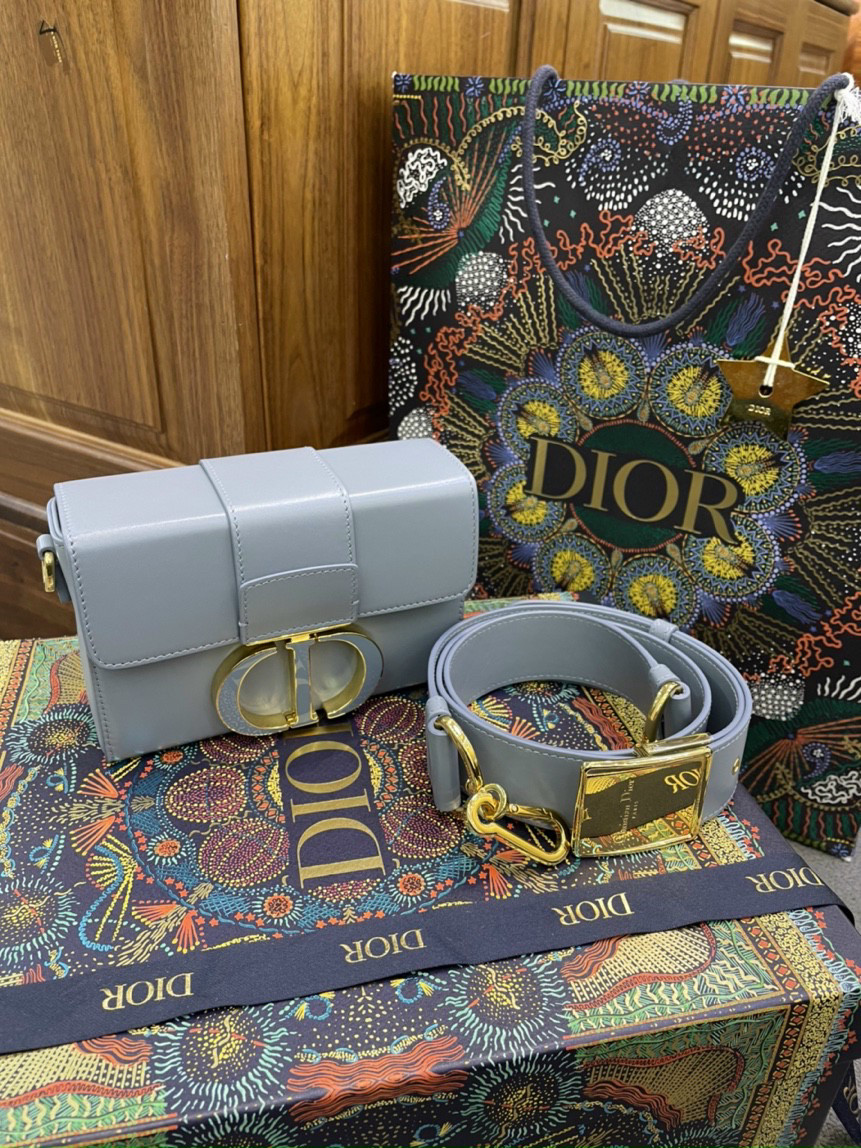 Túi Dior 30 Montaigne Box Cloud Blue 💙