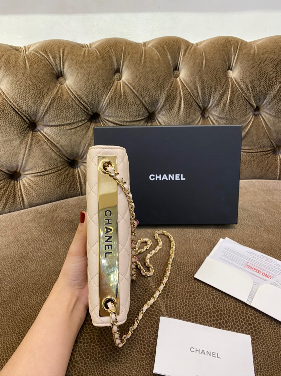 Chanel Trendy CC WOC Wallet on Chain Pink Pastel Lambskin Gold Hardware -  Tín đồ hàng hiệu