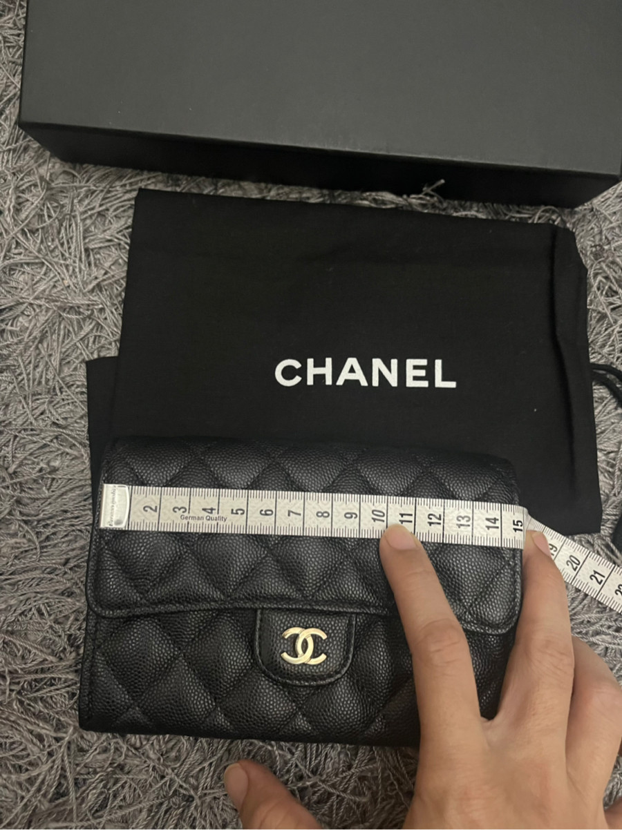 Ví CHANEL GẬP 2 size lỡ ngang 15cm