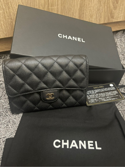 Ví CHANEL GẬP 2 size lỡ ngang 15cm