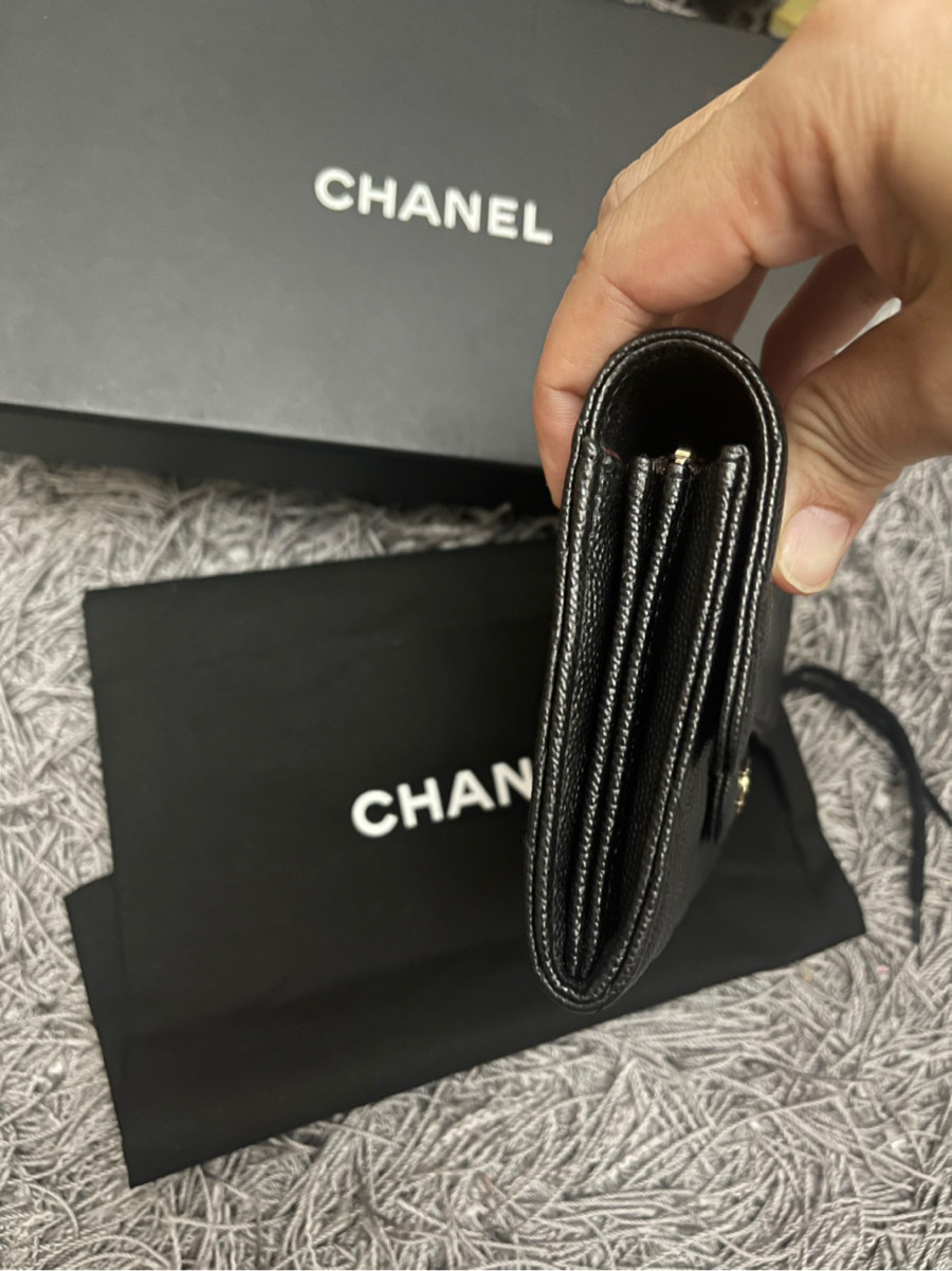 Ví CHANEL GẬP 2 size lỡ ngang 15cm