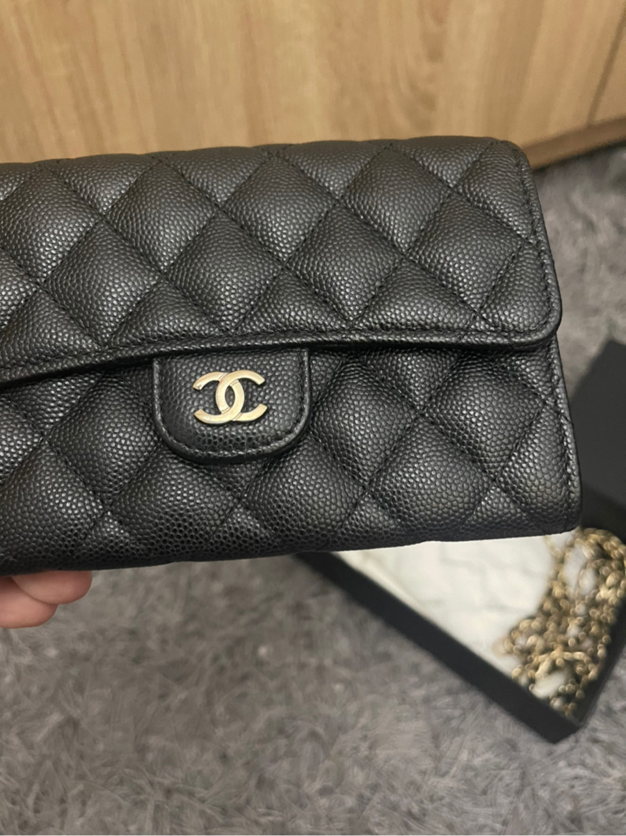 Ví CHANEL GẬP 2 size lỡ ngang 15cm