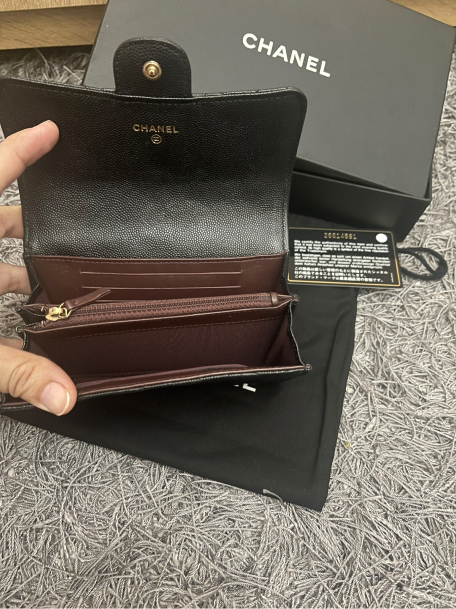 Ví CHANEL GẬP 2 size lỡ ngang 15cm