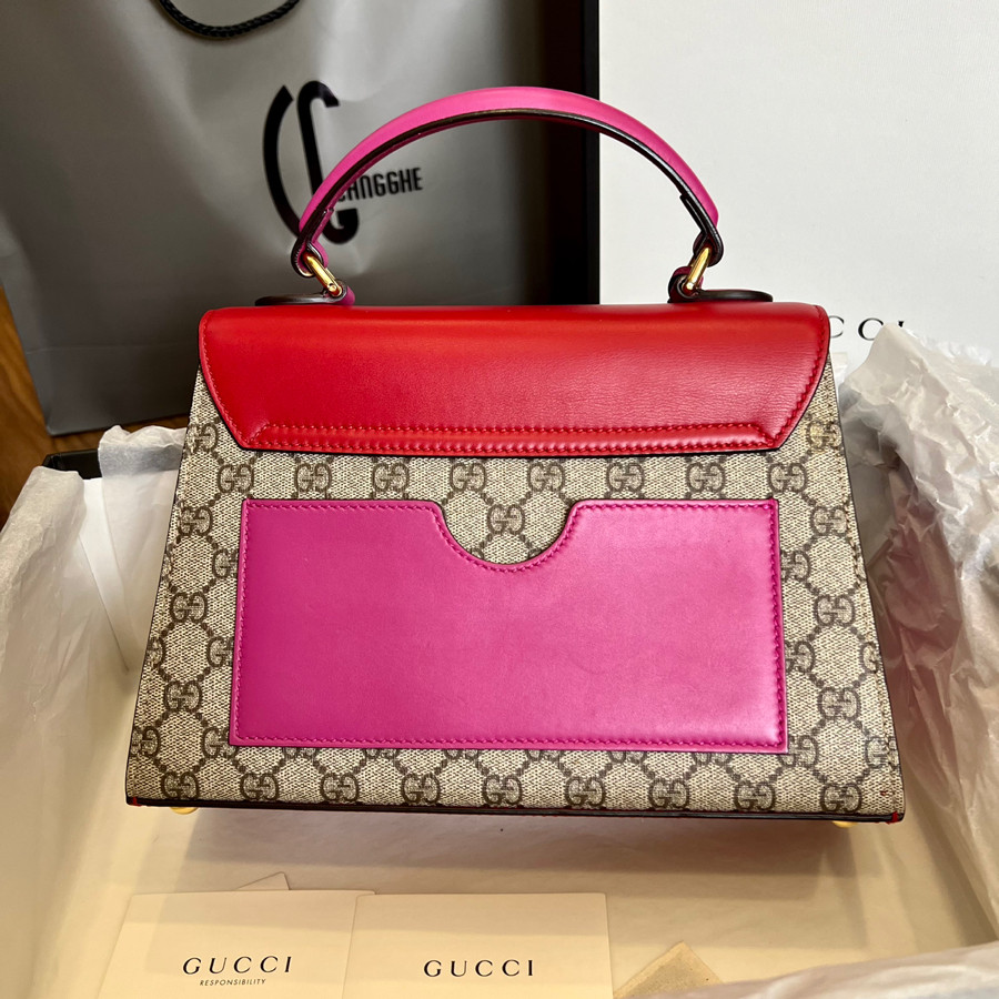 GUCCI PADLOCK MEDIUM GG TOP HANDLE BAG