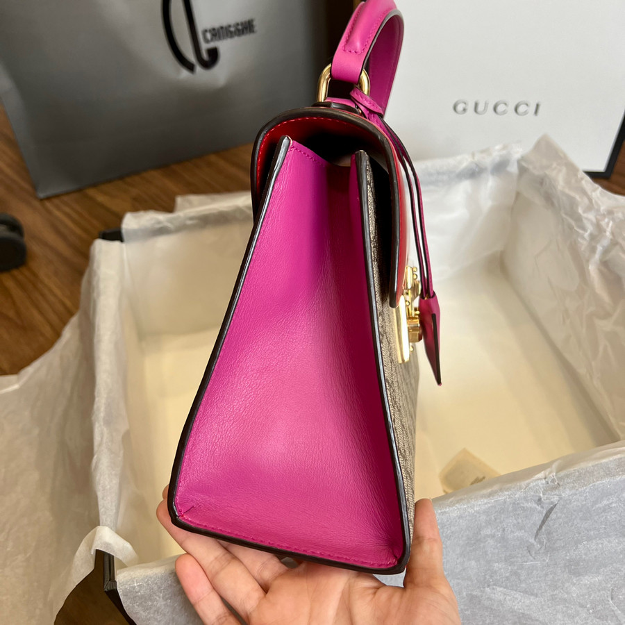 GUCCI PADLOCK MEDIUM GG TOP HANDLE BAG