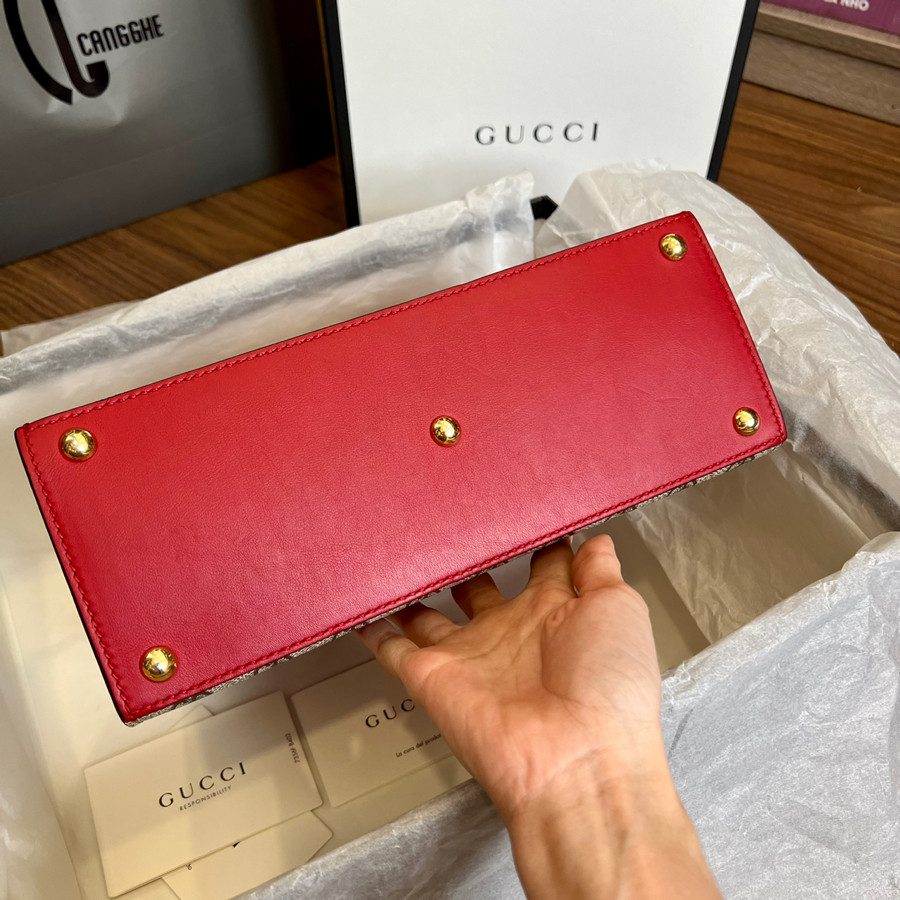 GUCCI PADLOCK MEDIUM GG TOP HANDLE BAG