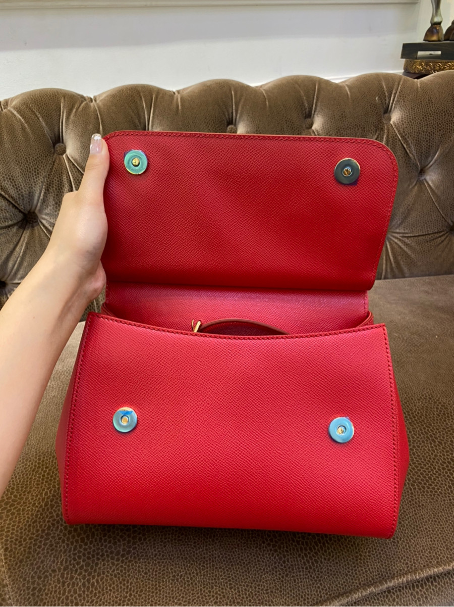 Túi Dolce & Gabbana medium red top handle shoulder bag ❤️