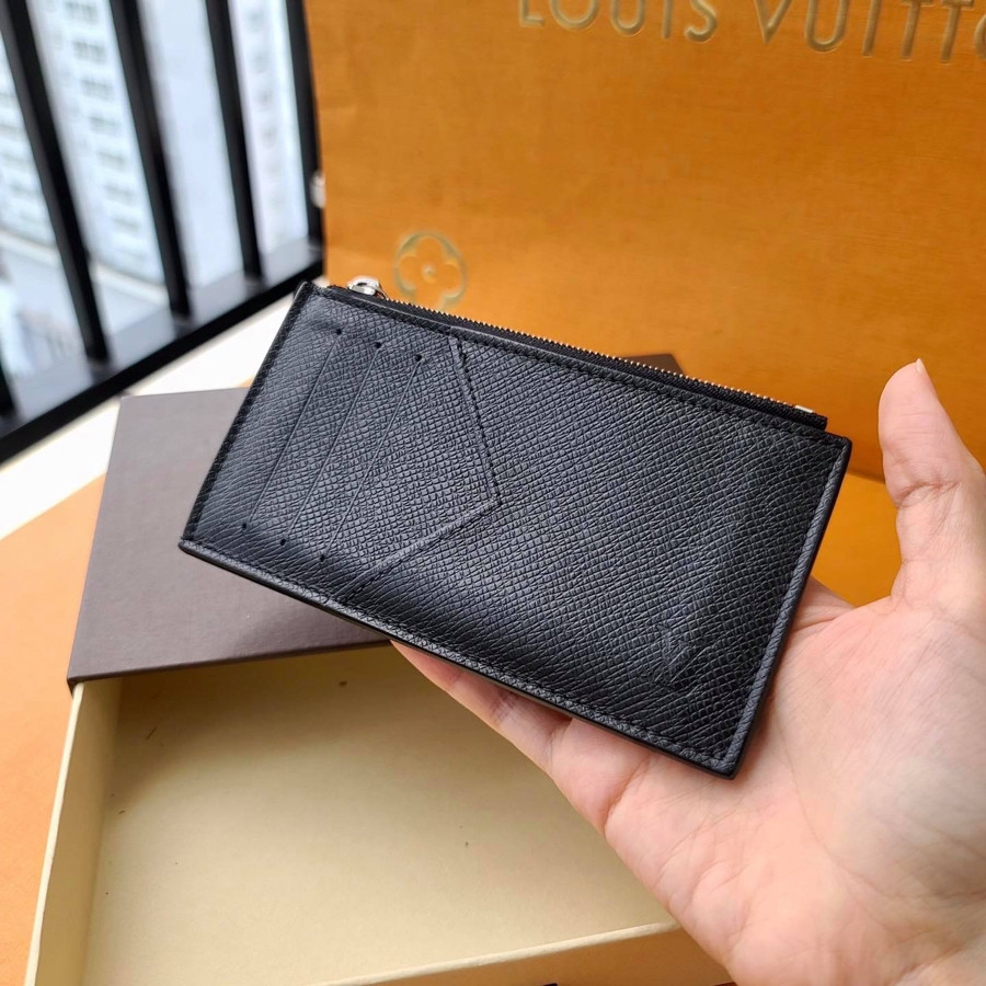 Ví card LV - COIN CARD HOLDER TAIGA LEATHER