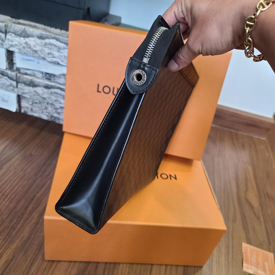 🤍 Clutch LV DAMIER GRAPHITE POCHETTE VOYAGE GM