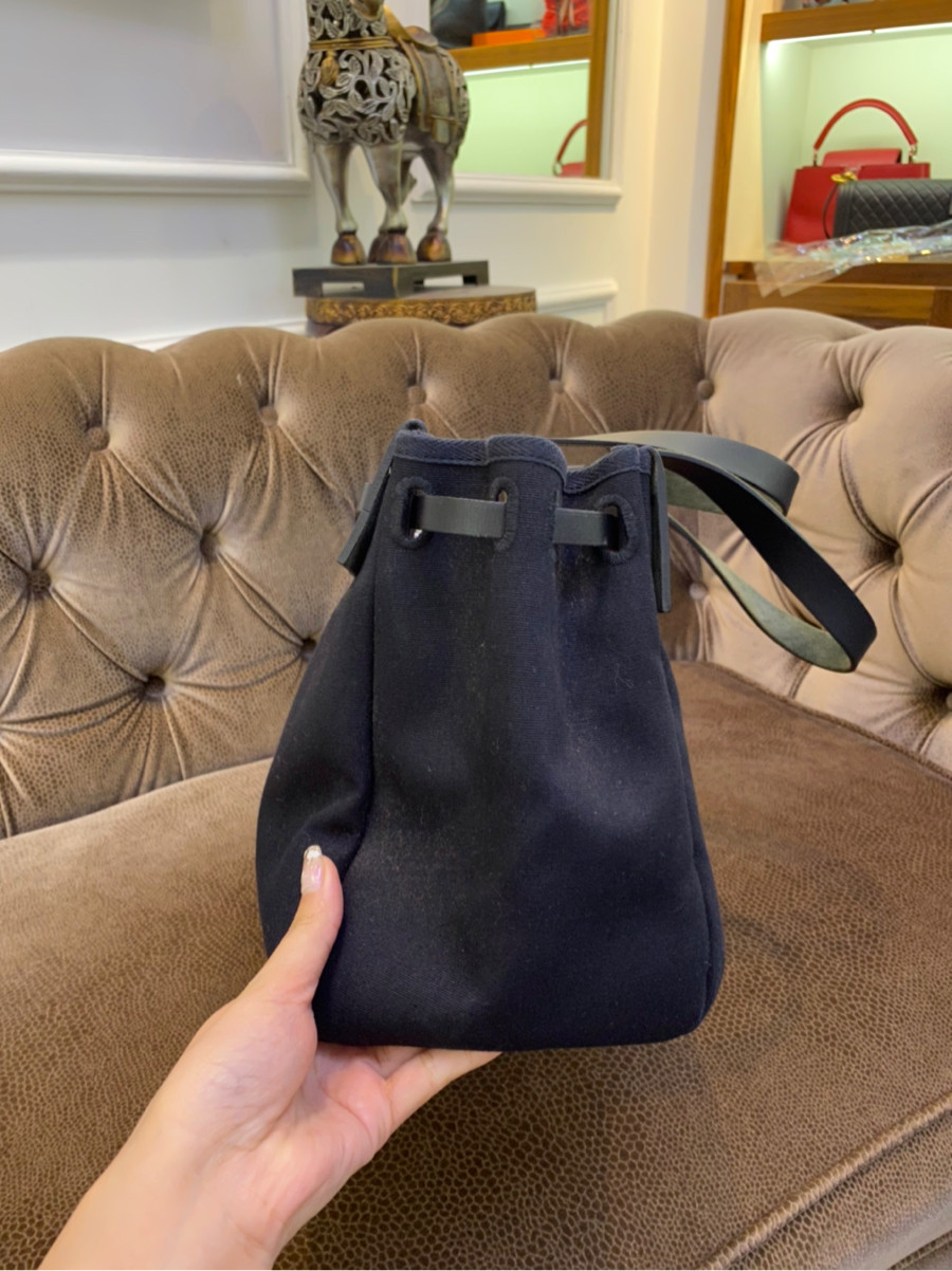 Túi Hermes Herbag Cabas MM Noir Shw Bag