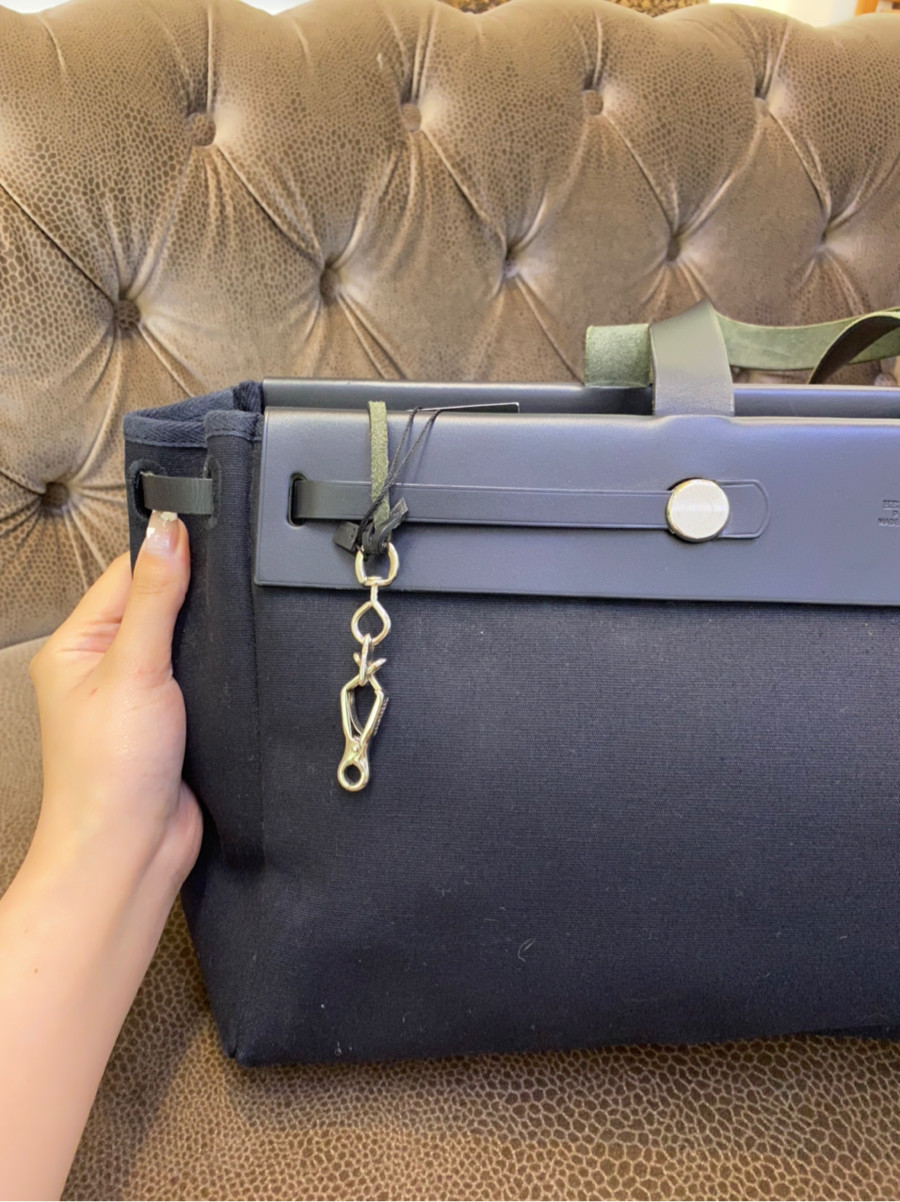 Túi Hermes Herbag Cabas MM Noir Shw Bag