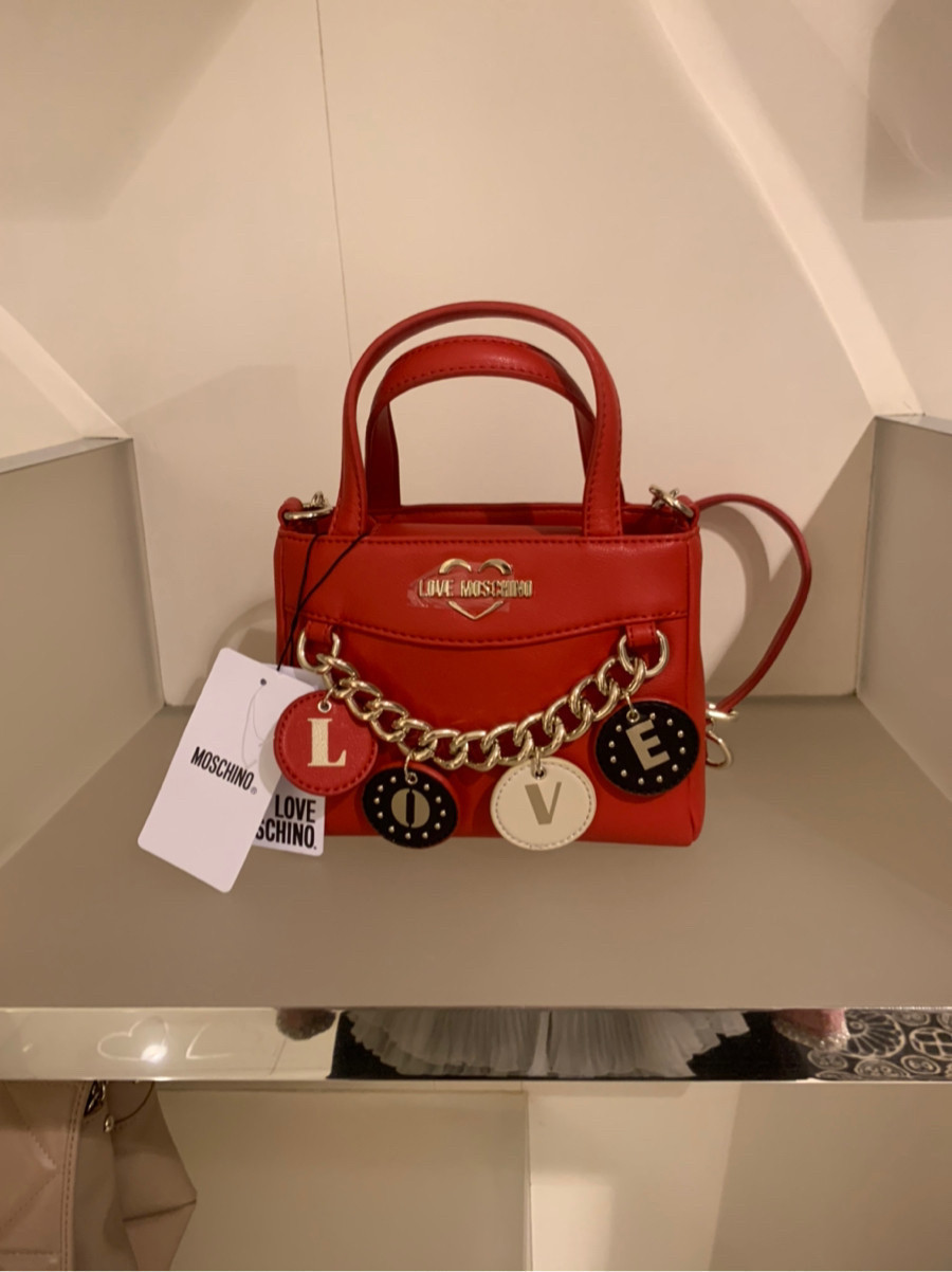 Túi ♥️ Love Moschino đính charm sz mini (sẵn hàng)