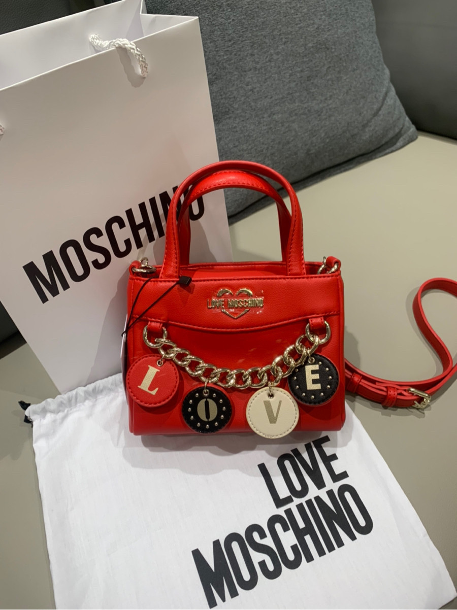 Túi ♥️ Love Moschino đính charm sz mini (sẵn hàng)