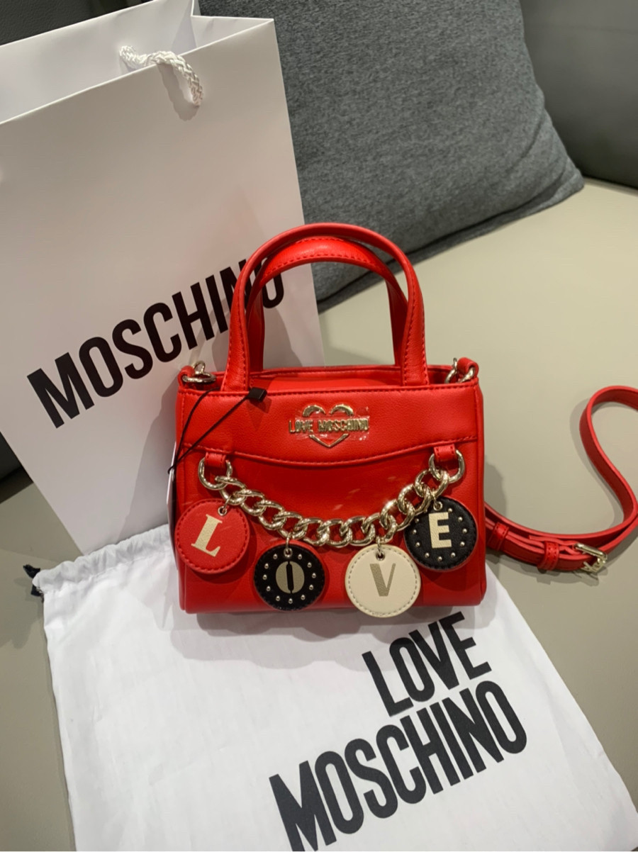 Túi ♥️ Love Moschino đính charm sz mini (sẵn hàng)