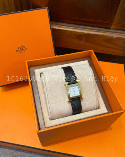 HERMÉS Heure H PM Watch Black