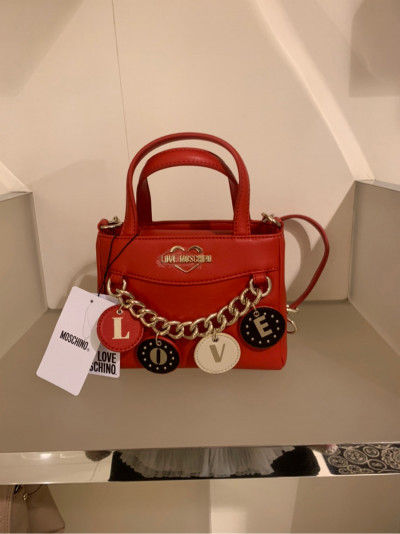 Túi ♥️ Love Moschino đính charm sz mini (sẵn hàng)
