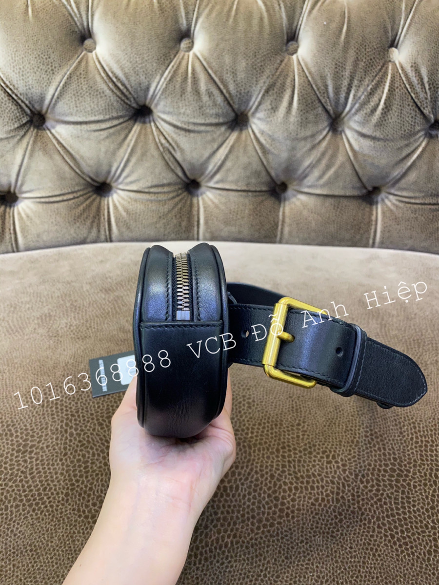 Beltbag Gucci Marmont Black Leather Ghw