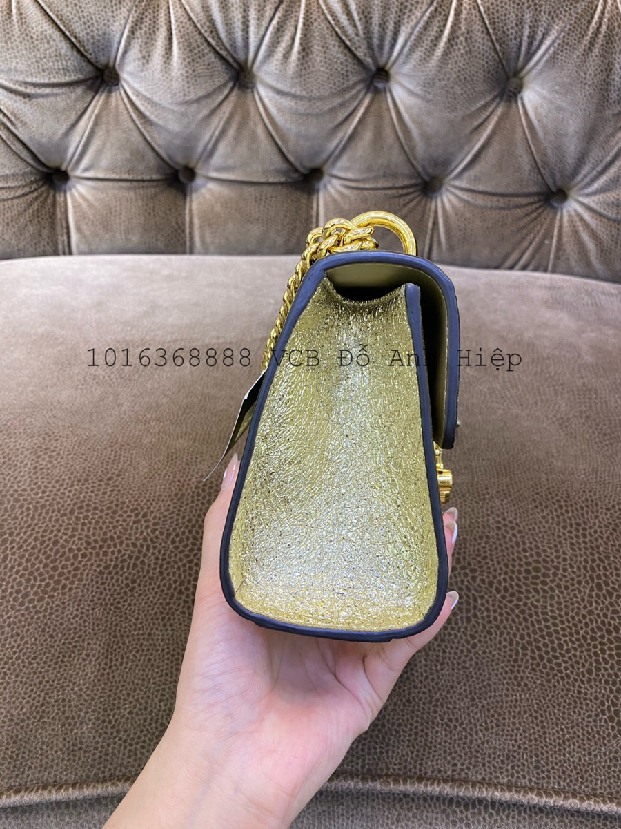 Túi Gucci Padlock Small Metallic Gold Shoulder Bag