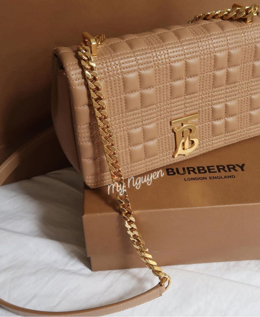 BURBERRY Lola bag - beige size 23cm