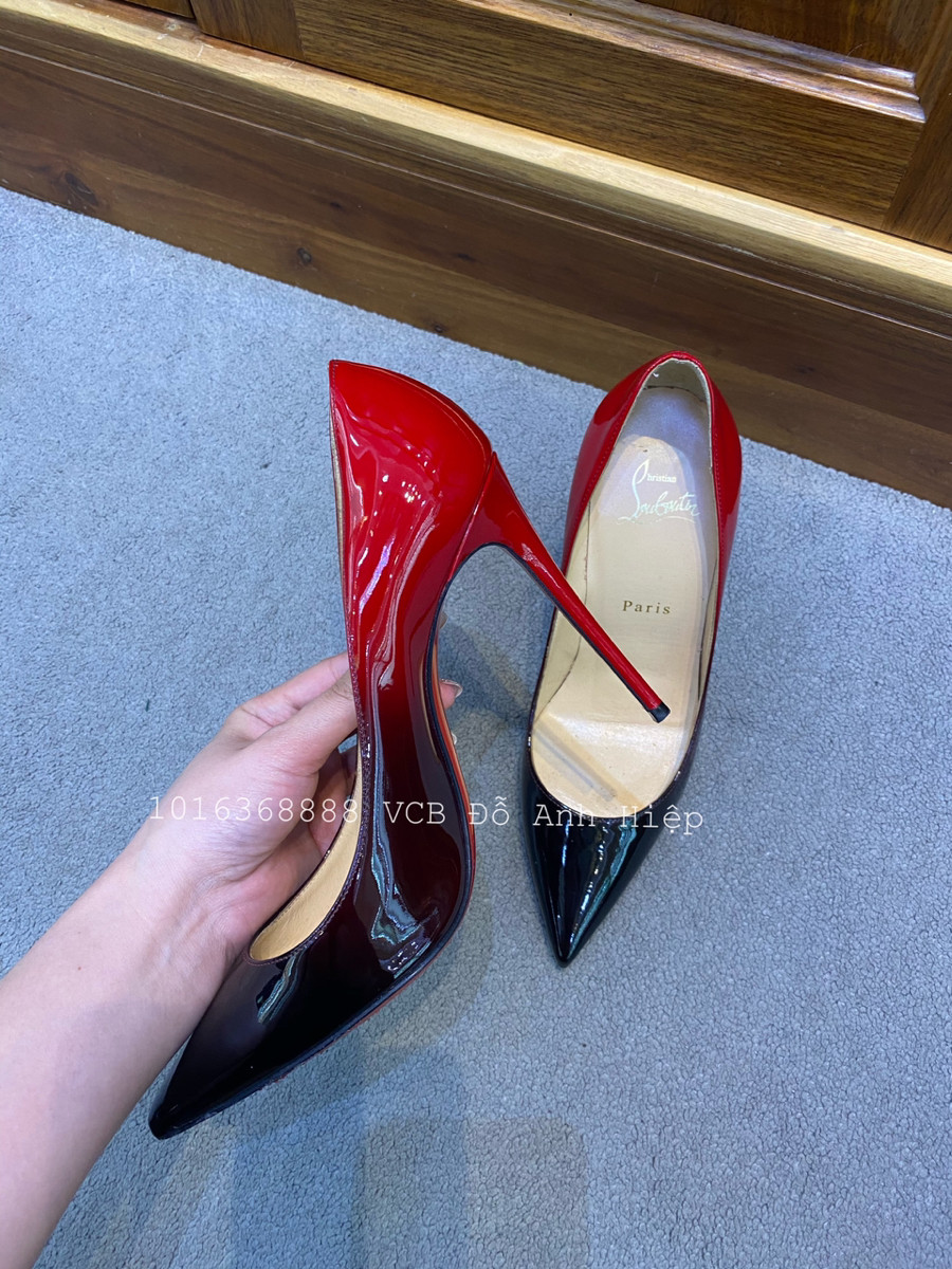 Guốc Christian Louboutin Black Pigalle Follies Ombré Pumps