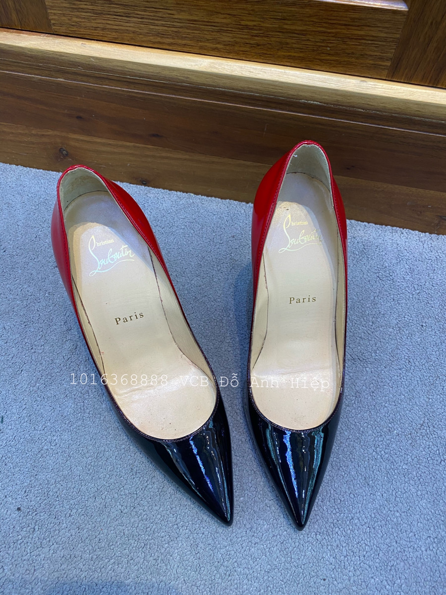 Guốc Christian Louboutin Black Pigalle Follies Ombré Pumps