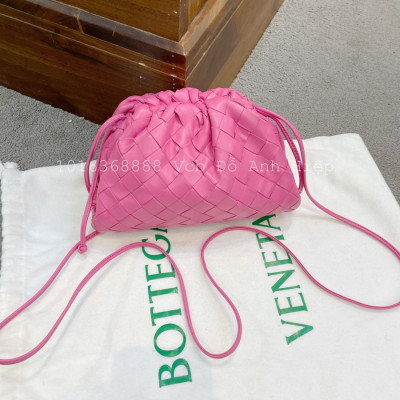 Túi BOTTEGA VENETA Pouch 20 Leather Clutch Bag In Pink