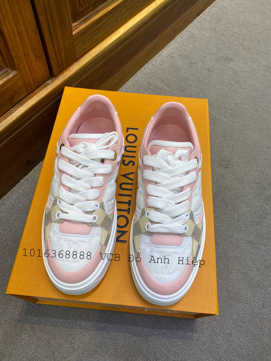 Giày LOUIS VUITTON TIME OUT SNEAKER DAMIER / PINK