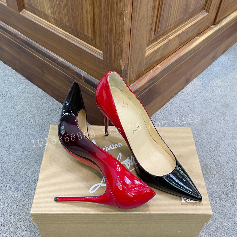 Guốc Christian Louboutin Black Pigalle Follies Ombré Pumps