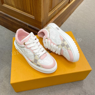 Giày LOUIS VUITTON TIME OUT SNEAKER DAMIER / PINK