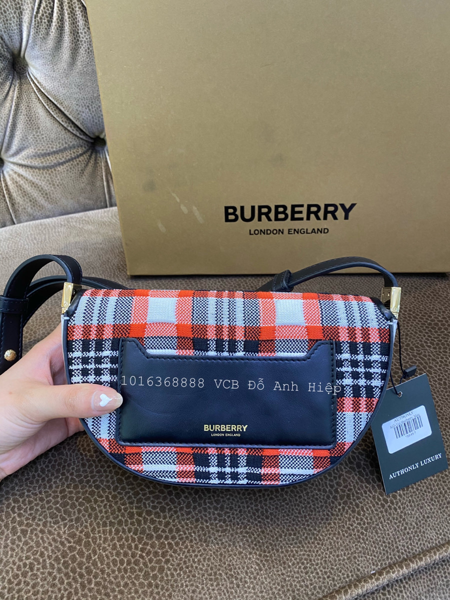 BURBERRY Mini Tartan Olympia Bag