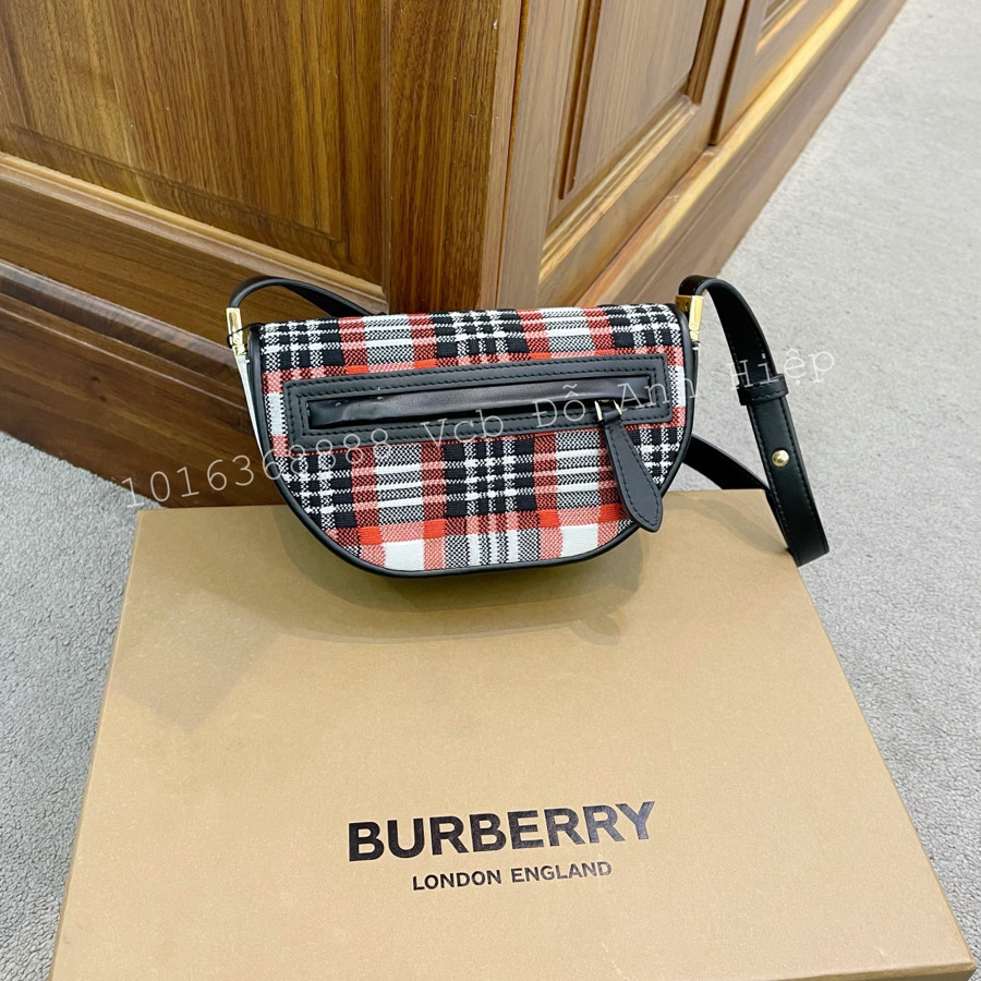 BURBERRY Mini Tartan Olympia Bag