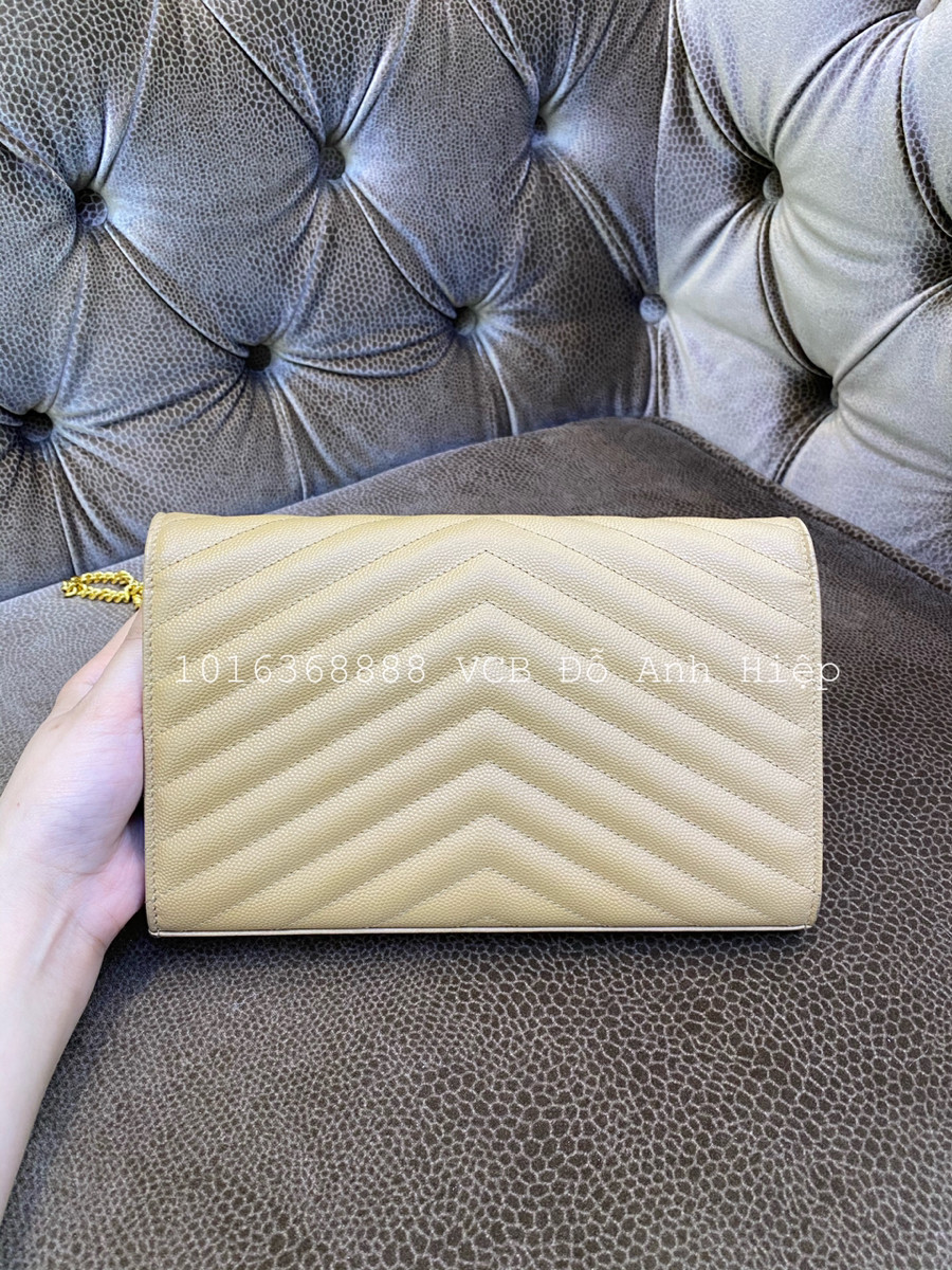 Túi Ysl kate monogram màu nude