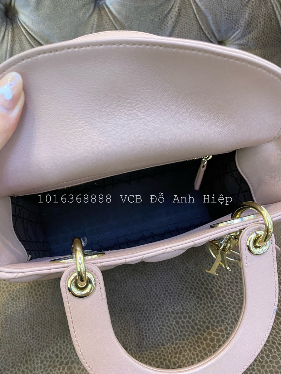 Túi Dior Lady Small Calfskin Màu Beige