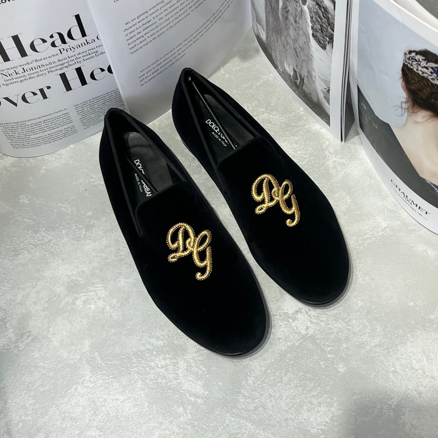 Loafer dolce logo thêu