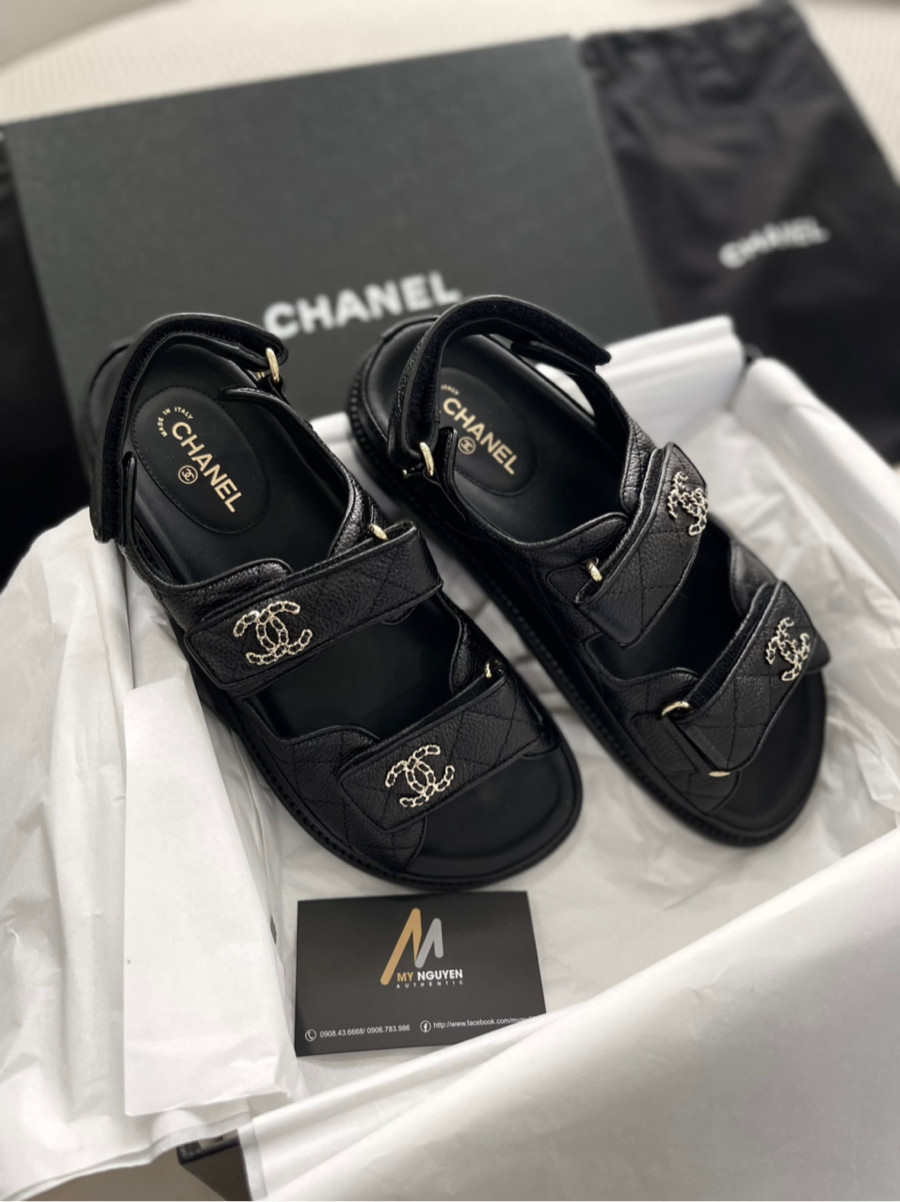 CHANEL Sandals caviar - size 37 - 37.5 - 39