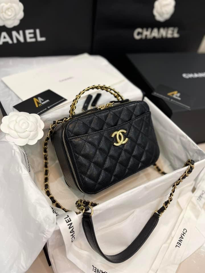 CHANEL Vanity caviar New Ss22 - size 20