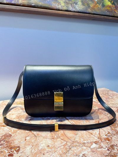 Túi Celine Box Medium Calfskin Black Bag 🖤