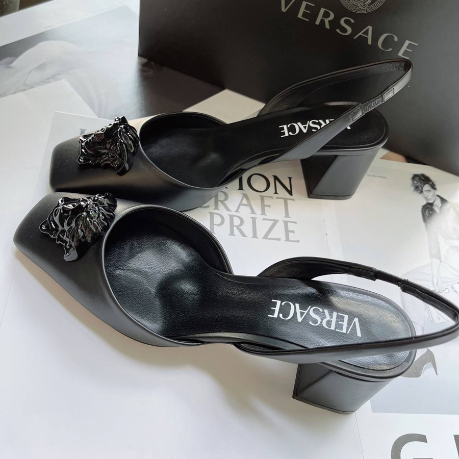 Guốc Versace gót 7cm