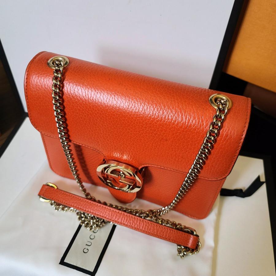 GUCCI INTERLOCKING G CHAIN CROSSBODY BAG