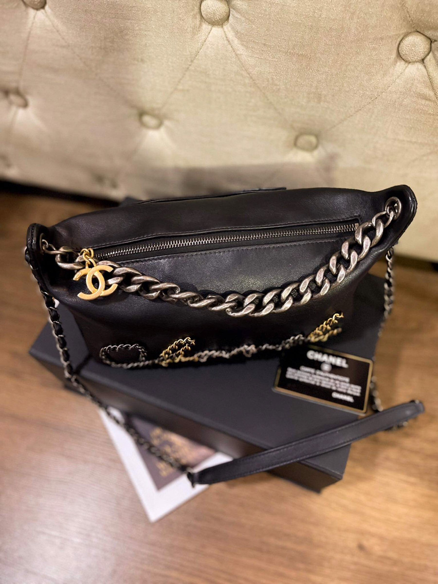 Túi chanel hobo màu đen chữ xích card code 29 - Tín đồ hàng hiệu