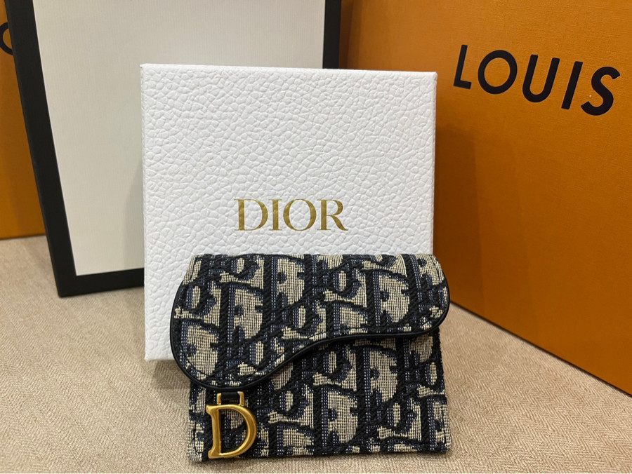 Ví Nam Dior Card Holder With Bill Clip Black 2ESCH158DCOH43E  LUXITY