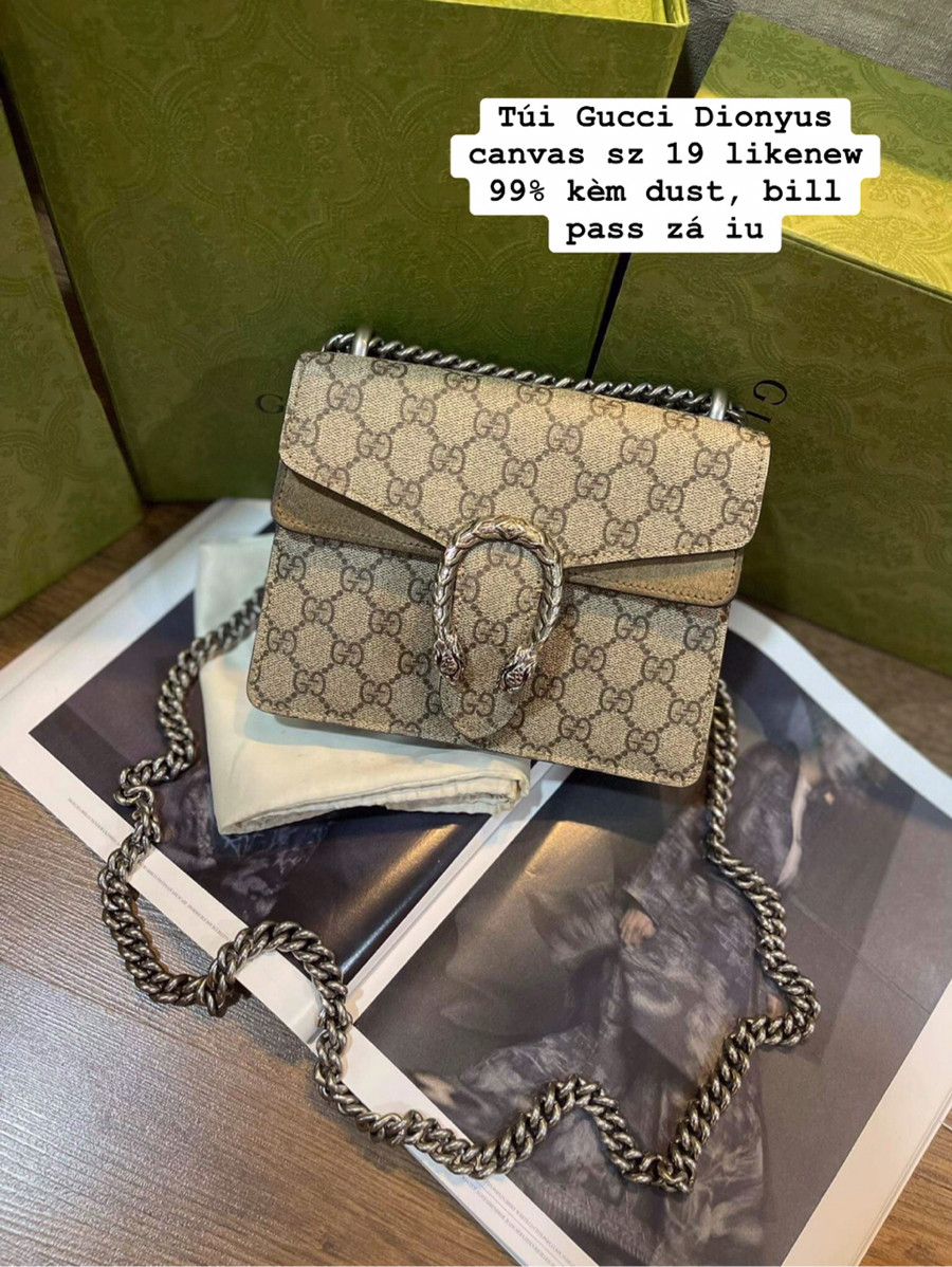 Túi gucci  dionyus cavas sz 19 kèm dust