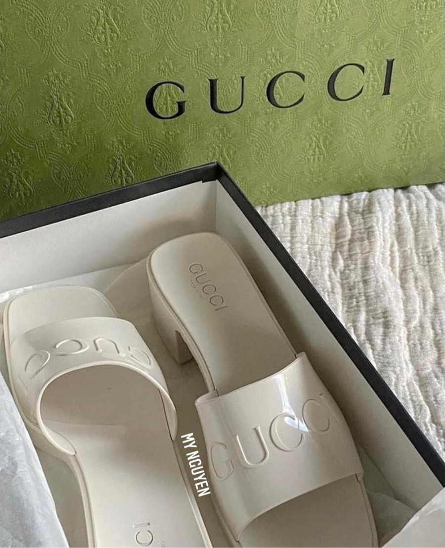 Guốc nhựa GUCCI cao 5cm - size 35 - 37