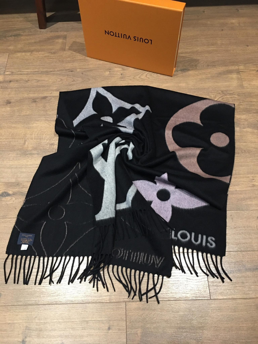 L o u i s V u i t t o n   Echarpe Ji  Ultimate  Scarf Wool & cashmere kích thước  196*72cm. kèm box như hình -